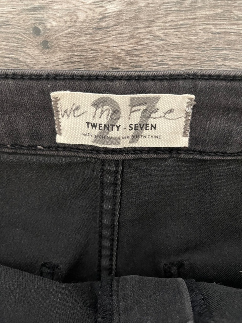 We The Free Black Wide-Leg Flare Jeans - Picture 2 of 15